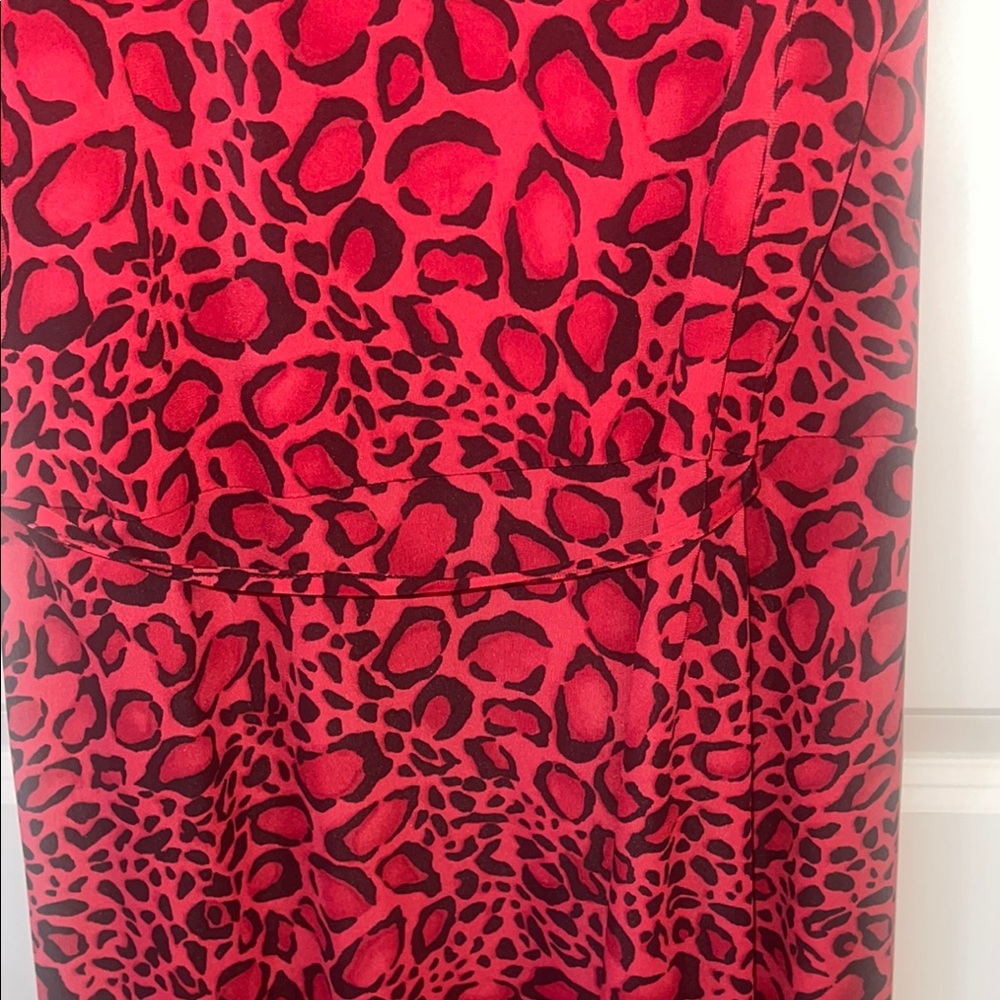 red and black leopard print dress V-Neck Atria Signature Colors:Plum Crazy PRETTYGARDEN Women's Summer Strapless VOW-RENEWAL-DRESS Wrap dress stretch velvet burnout mesh